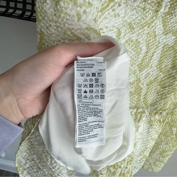 All Saints Ali noche dress - Picture 7 of 9